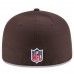 Men's New Era Cleveland Browns Brown On-Field Low Crown 59FIFTY Fitted Hat 2109996